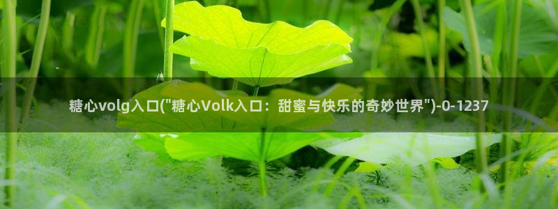 糖心心vlog